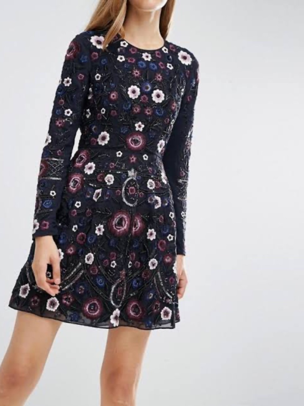 Needle & Thread Embroidered Beaded Folk Dress